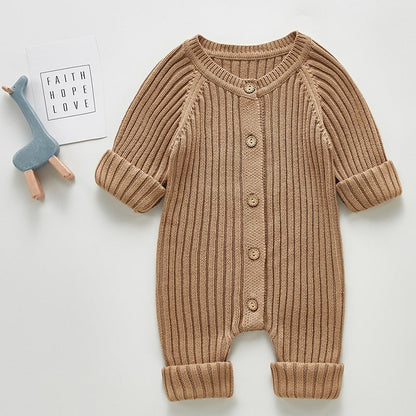 Cozy Long Sleeve Knitted Jumpsuit