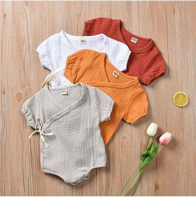 Newborn Muslin Kimono Bodysuit