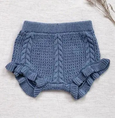 Girls Knitted Bloomer Shorts