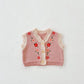 Girls Embroidery Crop Vest