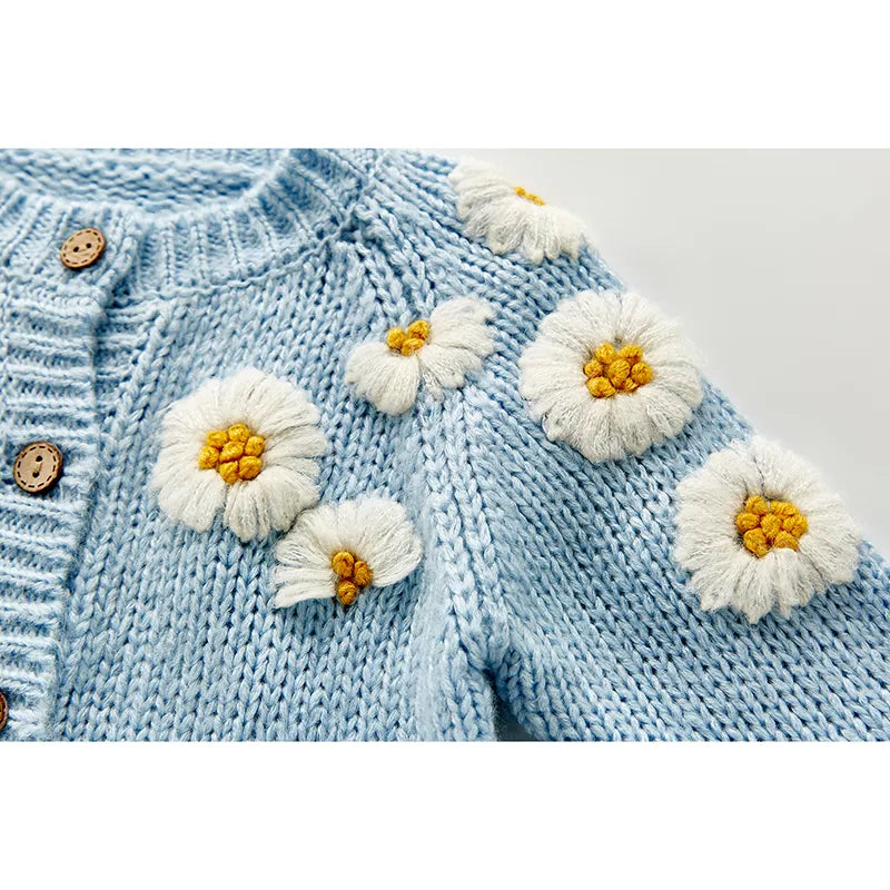 Sunflower Embroidered Cardigan