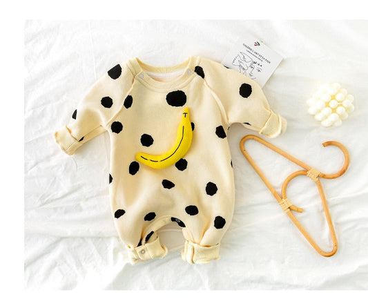 Polka Dot Banana Jumpsuit