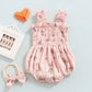 Sleeveless Elastic Bust Romper with Bow Headband