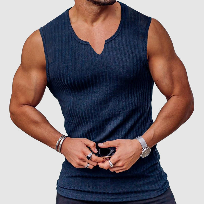 Hustle V-Neck Tank Top