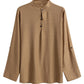 Linen Henry Long Sleeve Beach Shirt