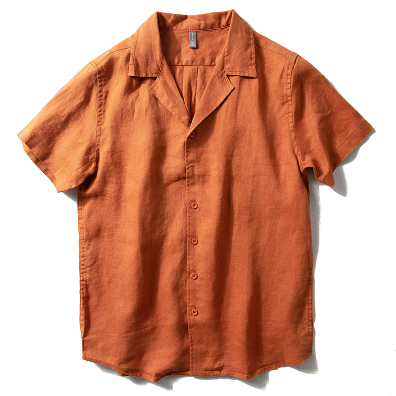 James Short-Sleeve Linen Shirt