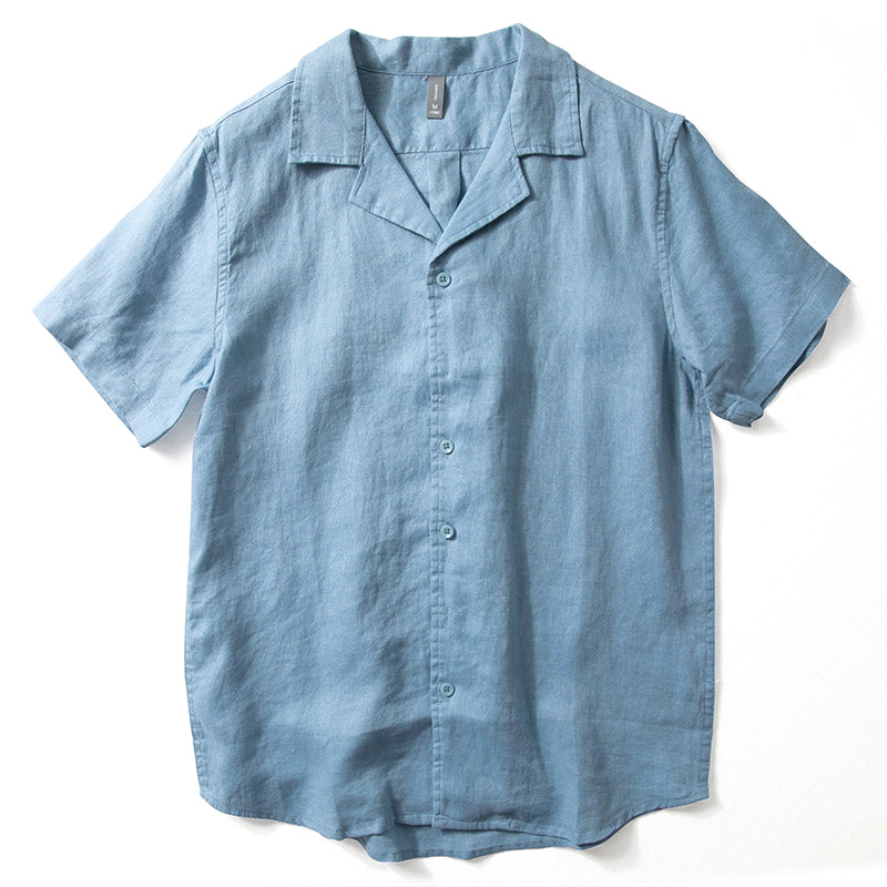 James Short-Sleeve Linen Shirt