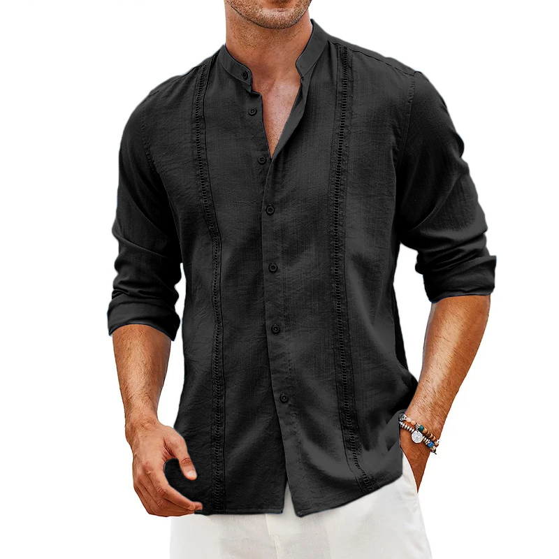 LORENZO 100% LINEN CUBAN SHIRT