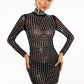 Liz Diamante Mesh Mini Kleid