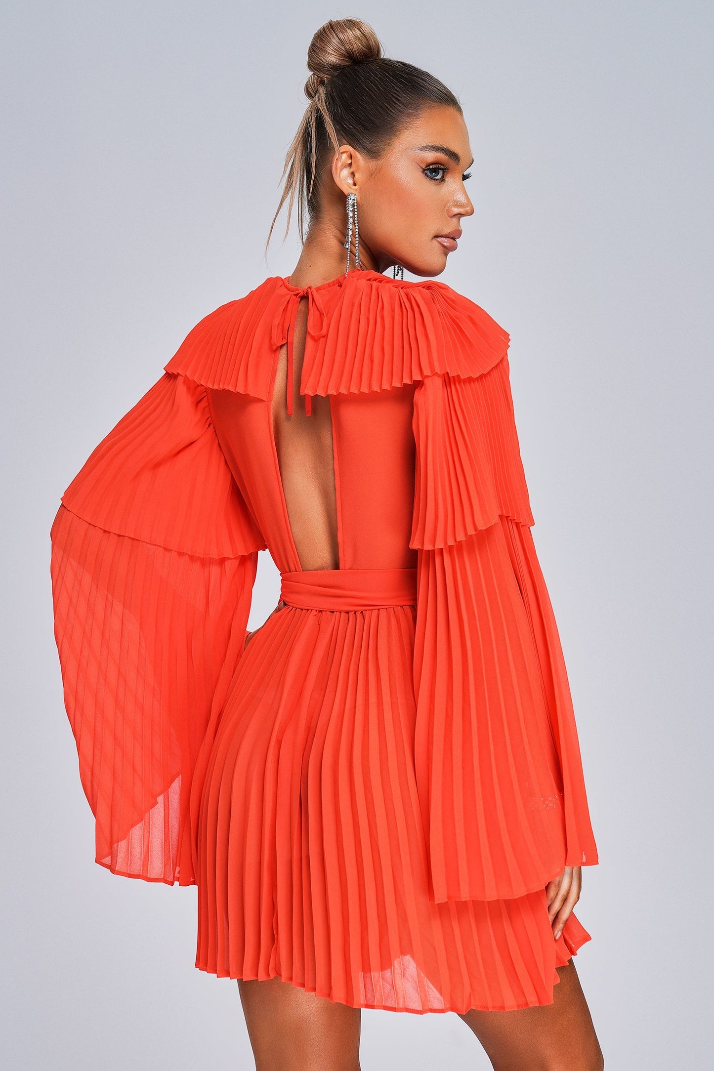 Lizew Pleated Minikleid