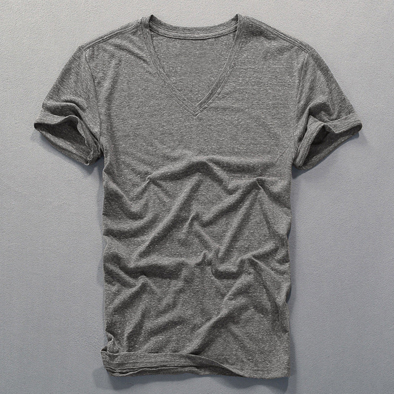 London V-Neck Cotton Shirt