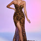 Nava Leopard Mesh Maxikleid