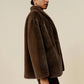 Amoretu Lapel Long-Sleeved Eco-Friendly Fur Short Coat