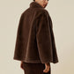 Amoretu Lapel Long-Sleeved Eco-Friendly Fur Short Coat