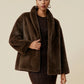 Amoretu Lapel Long-Sleeved Eco-Friendly Fur Short Coat