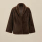 Amoretu Lapel Long-Sleeved Eco-Friendly Fur Short Coat