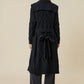 Amoretu 64% Wool Lapel Long Sleeve Knit Long Coat