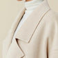 Amoretu 80% Wool Notched Lapel Double Breasted Coat