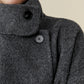 Amoretu 70.9% Wool Stand Collar Long Sleeve Wool Short Coat