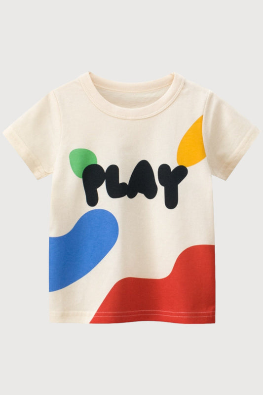 Play Graffiti Print T-Shirt