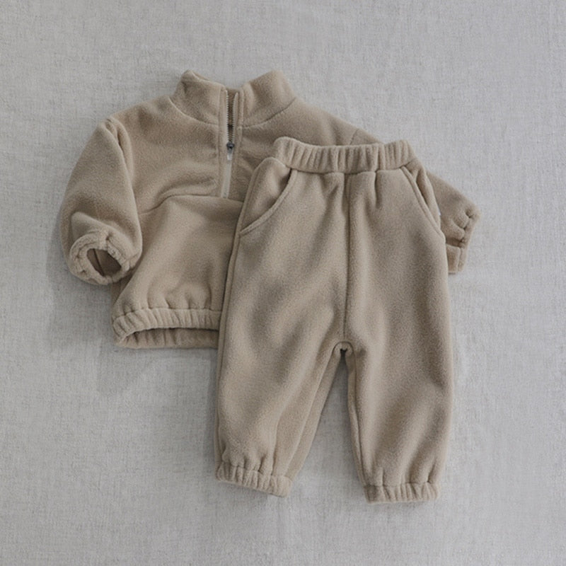 Plush Tracksuit Jogger Set