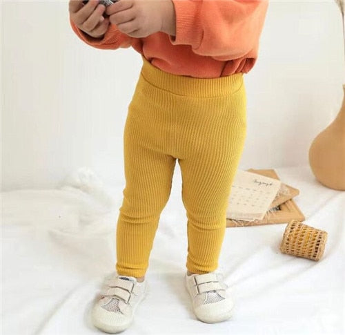 Ribbed Double Pocket Leggings Pants