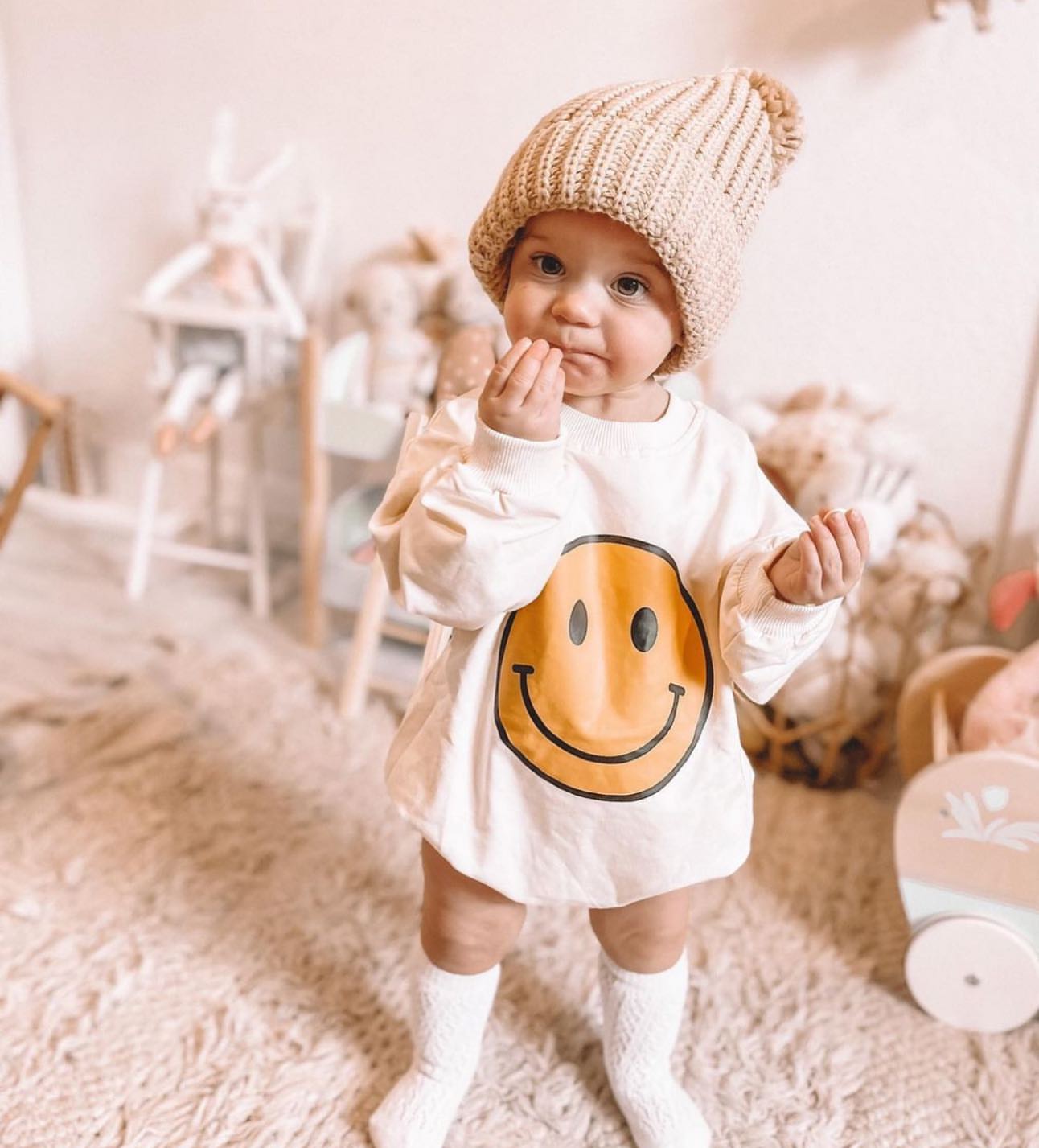 Smiley Face Baby Bodysuit