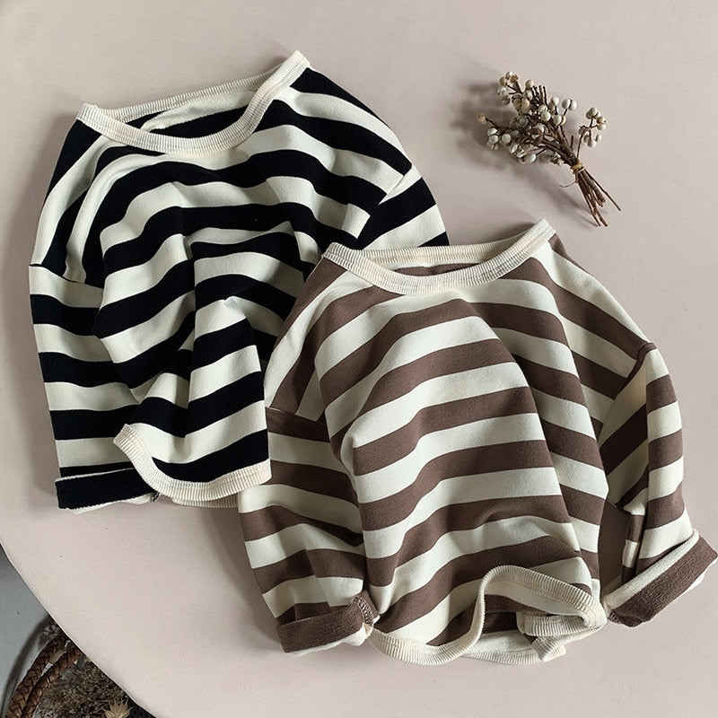 Loose Striped Cotton Top