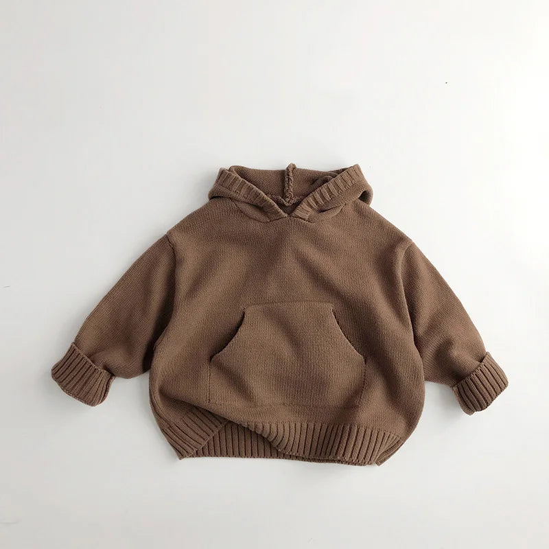 Pullover Loose Hooded  Sweater