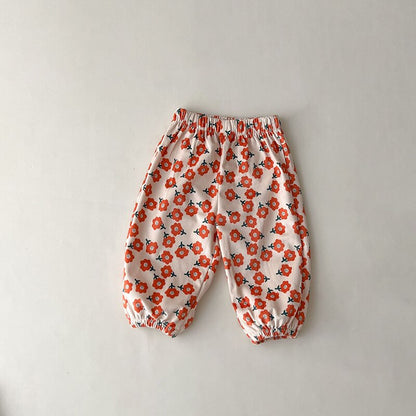 Loose Design Print Casual Pants