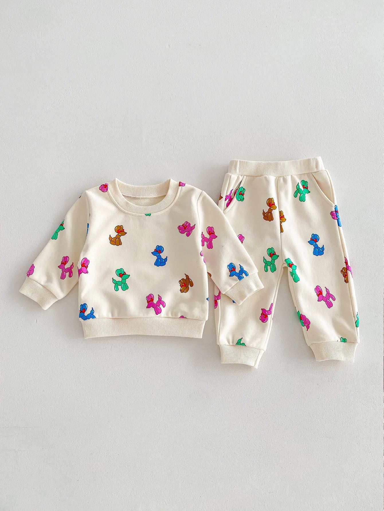 Siblings Dog Print Outfit