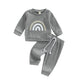 Baby Boy Waffle 3D Print Jogger Set