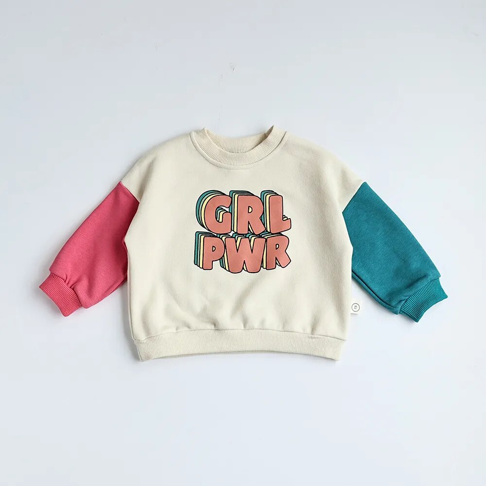 GIRL POWER Patchwork Sweater Bodysuit