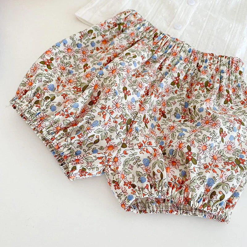 Baby Girls Floral Shorts Set