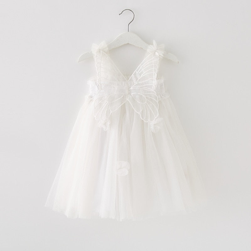 Princess Butterfly Fairy Wings Tulle Dress