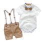 Suspender Shorts & Romper Suit Set