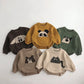 Cartoon Print Long Sleeve  Knitted Sweater