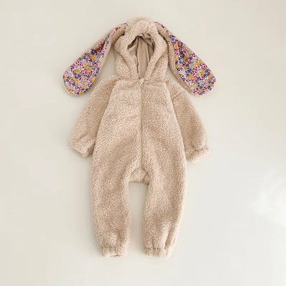 Bunny Rabbit Plush Romper Jumpsuit