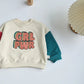 GIRL POWER Patchwork Sweater Bodysuit