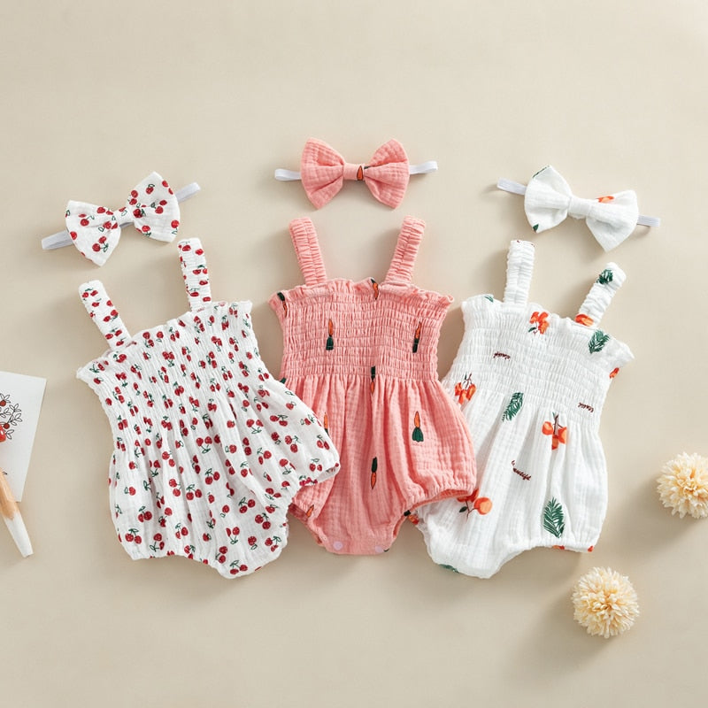 Muslin Romper and Headband