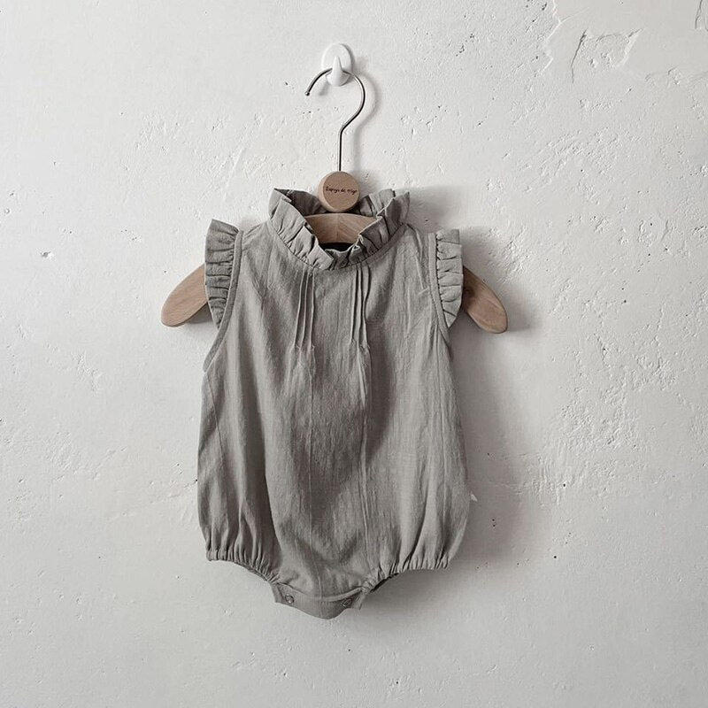 One Piece Linen Girl Bodysuit