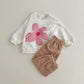 Retro Spring Sweater Corduroy  Set