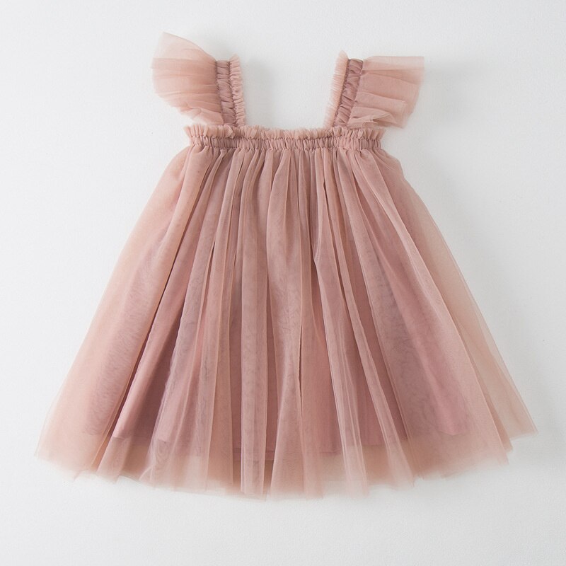 Solid Color Tulle Party Dress