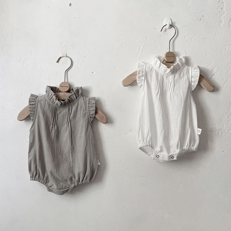 One Piece Linen Girl Bodysuit