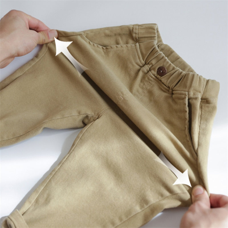 Boys Solid Fall Pants