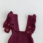 Knitted Ruffle Suspender Romper