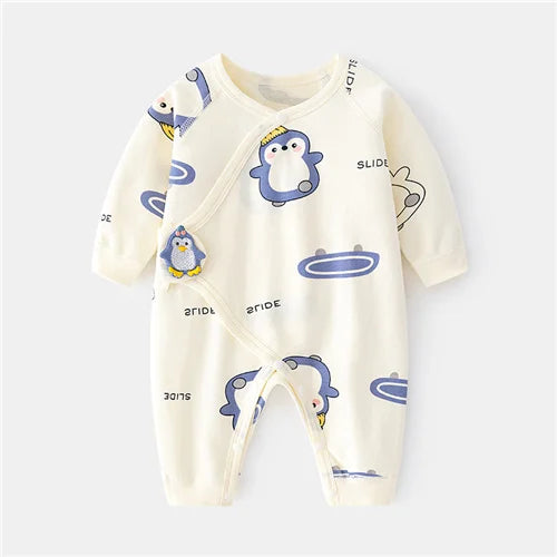 Newborn Printed Casual Jumpsuit