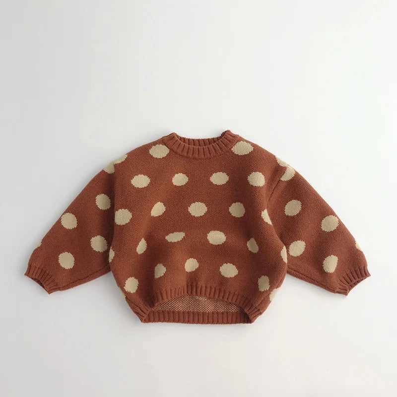 Retro Polka Dot Sweater