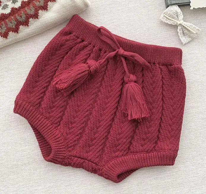 Girls Knitted Bloomer Shorts