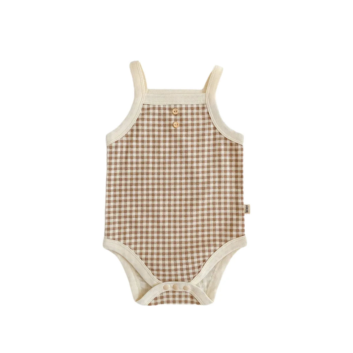 Baby Girl Plaid Camisole Bodysuit